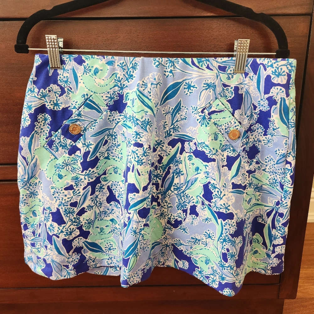 Lily Pulitzer NWT Madison Skort Royal Purple Koalafications size Medium